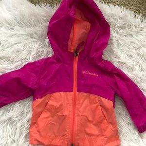 Baby girl Columbia windbreaker